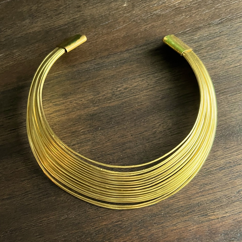 Brass chunky necklace